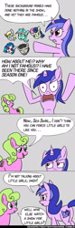 Size: 640x1920 | Tagged: safe, artist:peichenphilip, bon bon, daisy, derpy hooves, dj pon-3, flower wishes, sea swirl, seafoam, sweetie drops, vinyl scratch, pegasus, pony, comic, female, mare, sea swirl the attention horse, tumblr