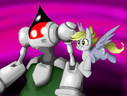 Size: 800x600 | Tagged: safe, artist:trackpad mcderp, derpy hooves, pegasus, pony, female, flatwoods monster, mare