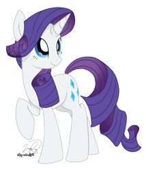 Size: 855x1000 | Tagged: safe, artist:silky-cotton, rarity, pony, unicorn, female, horn, mare, solo, white coat