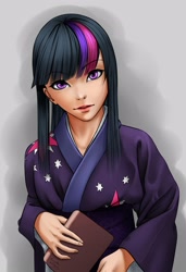 Size: 1995x2919 | Tagged: safe, artist:forgotten-wings, derpibooru import, twilight sparkle, humanized, kimono (clothing), solo