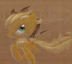 Size: 922x820 | Tagged: safe, artist:getchanoodlewet, applejack, earth pony, pony, female, mare, solo, traditional art