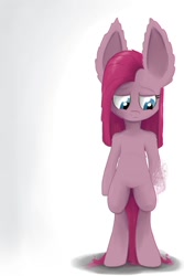 Size: 1000x1500 | Tagged: safe, artist:heir-of-rick, pinkie pie, pony, semi-anthro, bipedal, impossibly large ears, solo