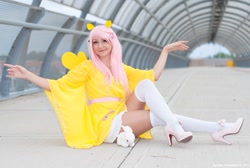 Size: 900x603 | Tagged: safe, artist:saru-cosplay, fluttershy, human, cosplay, irl, irl human, photo, solo