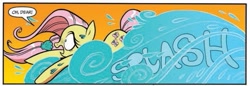 Size: 591x204 | Tagged: safe, idw, fluttershy, pegasus, pony, spoiler:comic, spoiler:comic13, solo