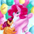 Size: 1500x1500 | Tagged: safe, artist:cadenske, pinkie pie, scootaloo, earth pony, pony, balloon, flying