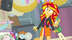 Size: 300x168 | Tagged: safe, screencap, sunset shimmer, equestria girls, hand, shock, shocked