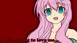 Size: 500x281 | Tagged: safe, artist:pinkiepiedie, fluttershy, human, humanized, light skin, solo, yandere