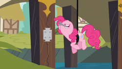 Size: 1366x768 | Tagged: safe, screencap, pinkie pie, earth pony, pony, it's about time, female, mare, pink coat, pink mane, solo