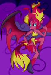 Size: 1000x1480 | Tagged: safe, artist:wubcakeva, sunset satan, sunset shimmer, equestria girls, clothes, female, solo