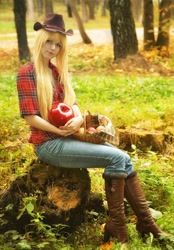 Size: 714x1024 | Tagged: safe, artist:kawaielli, applejack, human, cosplay, irl, irl human, photo, solo