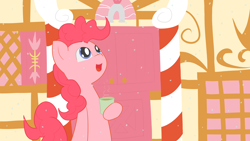 Size: 7680x4320 | Tagged: safe, artist:solipsus, pinkie pie, earth pony, pony, absurd resolution, snow, snowfall, solo