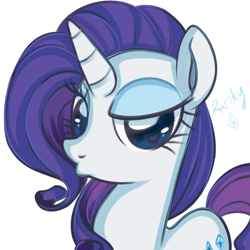 Size: 3000x3000 | Tagged: safe, artist:suzuii, rarity, pony, unicorn, female, horn, mare, solo, white coat