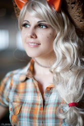 Size: 600x900 | Tagged: safe, artist:rose0fmay, applejack, human, cosplay, irl, irl human, photo, solo