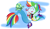 Size: 8733x4983 | Tagged: safe, artist:sugar-loop, derpibooru import, rainbow dash, tank, mermaid, turtle, equestria girls, my little pony: the movie, absurd resolution, belly button, chibi, cute, eyes closed, fin wings, mermaid tail, mermaidized, midriff, open mouth, ponied up, seaponified, seapony rainbow dash, simple background, solo, species swap, transparent background