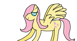 Size: 900x484 | Tagged: safe, artist:mima-san, fluttershy, pegasus, pony, female, mare, solo, wat