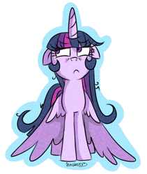 Size: 521x617 | Tagged: safe, artist:jevester, derpibooru import, twilight sparkle, twilight sparkle (alicorn), alicorn, pony, female, mare, solo