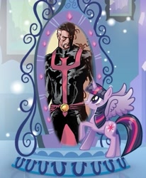 Size: 375x456 | Tagged: safe, derpibooru import, twilight sparkle, twilight sparkle (alicorn), alicorn, equestria girls, doctor strange, exploitable meme, magic mirror, magic mirror meme, marvel, meme