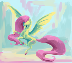 Size: 1600x1400 | Tagged: safe, artist:eytosh, fluttershy, pegasus, pony, female, mare, pink mane, solo, yellow coat