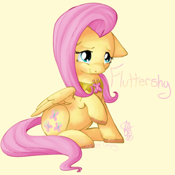 Size: 1628x1631 | Tagged: safe, artist:imp-oster, fluttershy, pegasus, pony, cute, element of kindness, shyabetes, solo