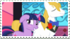 Size: 99x56 | Tagged: safe, artist:berri-boo, derpibooru import, prince blueblood, twilight sparkle, blushing, deviantart stamp, female, male, shipping, stamp, straight, twiblood