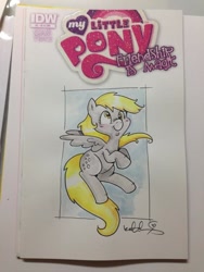 Size: 600x799 | Tagged: safe, artist:katiecandraw, derpy hooves, pegasus, pony, female, mare, solo