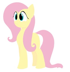 Size: 883x905 | Tagged: safe, artist:flaminbunny, fluttershy, pegasus, pony, simple background, solo, standing