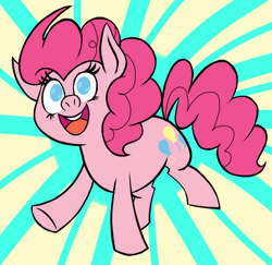 Size: 704x684 | Tagged: safe, artist:darlimondoll, pinkie pie, pony, no pupils, open mouth, solo, starry eyes, wingding eyes