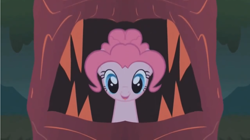 Size: 1680x940 | Tagged: safe, edit, edited screencap, screencap, pinkie pie, earth pony, pony, friendship is magic, laughter song, mirrored, solo, wat