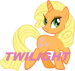 Size: 609x580 | Tagged: safe, applejack, fluttershy, rarity, twilight sparkle, earth pony, pony, unicorn, all kinds of wrong, donut steel, seems legit, solo, trolling