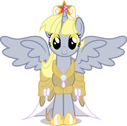 Size: 896x892 | Tagged: safe, artist:blah23z, derpy hooves, twilight sparkle, twilight sparkle (alicorn), alicorn, pony, alicornified, derpicorn, horseshoes, race swap, recolor, simple background, solo, transparent background, underp, xk-class end-of-the-world scenario