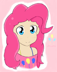 Size: 704x890 | Tagged: safe, artist:thatcrazypony, pinkie pie, human, humanized, light skin, solo