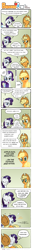 Size: 1467x11608 | Tagged: safe, artist:redapropos, applejack, rarity, earth pony, pony, unicorn, beautiful, comic, feels, heartwarming, hug, sugarcube