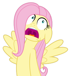 Size: 5519x6000 | Tagged: safe, artist:masem, fluttershy, pegasus, pony, hurricane fluttershy, absurd resolution, freakout, hyperventilating, scared, simple background, solo, transparent background, vector