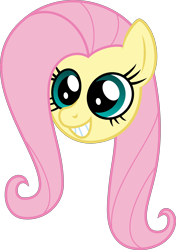 Size: 3000x4250 | Tagged: safe, artist:vladimirmacholzraum, fluttershy, pegasus, pony, princess twilight sparkle (episode), character swiping, simple background, solo, transparent background, twilight scepter, vector