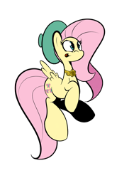 Size: 1280x1760 | Tagged: dead source, safe, artist:turtlefarminguy, fluttershy, pegasus, pony, element of kindness, hat, solo