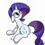 Size: 4000x4000 | Tagged: safe, artist:turtlefarminguy, rarity, pony, unicorn, female, mare, purple mane, simple background, solo, white coat