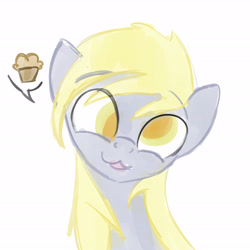 Size: 5555x5555 | Tagged: safe, artist:bambinen, derpy hooves, pegasus, pony, absurd resolution, female, mare, muffin, solo