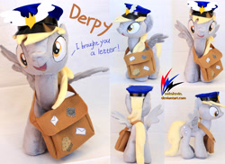 Size: 3656x2665 | Tagged: safe, artist:nekokevin, derpy hooves, pegasus, pony, female, irl, mailmare, mare, photo, plushie