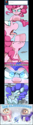 Size: 960x3635 | Tagged: safe, artist:uc77, pinkie pie, earth pony, pony, ask hotblooded pinkie, gulp, hotblooded pinkie pie, ice climbers, tumblr