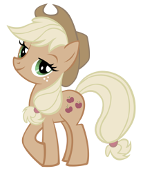 Size: 1496x1810 | Tagged: safe, artist:durpy, applejack, earth pony, pony, discorded, simple background, solo, transparent background, vector