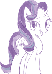 Size: 872x1239 | Tagged: safe, artist:justingreeneart, starlight glimmer, pony, unicorn, cute, glimmerbetes, sketch, solo