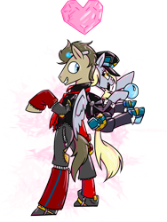 Size: 2400x3200 | Tagged: safe, artist:augustraes, derpy hooves, doctor whooves, pegasus, pony, clothes, costume, female, kingdom hearts, mare