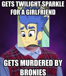 Size: 419x480 | Tagged: safe, derpibooru import, flash sentry, twilight sparkle, equestria girls, equestria girls (movie), 1000 hours in ms paint, bad luck brian, brad, dreamy cutebottom, exploitable meme, image macro, meme, ms paint, quality