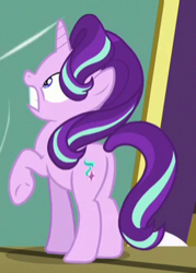 Size: 236x330 | Tagged: safe, screencap, starlight glimmer, pony, unicorn, uncommon bond, cropped, female, mare, plot, raised hoof, solo, underhoof