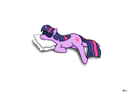 Size: 2533x1837 | Tagged: safe, artist:mr-1, derpibooru import, twilight sparkle, pillow, sleeping, solo