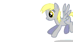 Size: 700x400 | Tagged: safe, artist:nerdponymod, derpy hooves, pegasus, pony, animated, female, flying, looking at you, mare, smiling, solo