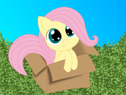 Size: 1032x774 | Tagged: safe, artist:intet22, fluttershy, pegasus, pony, female, mare, my little fluttershy, solo