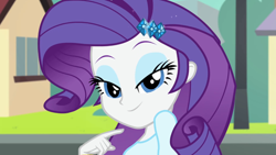 Size: 1440x810 | Tagged: safe, screencap, rarity, equestria girls, player piano, rainbow rocks, cute, female, lidded eyes, looking at you, raribetes, solo