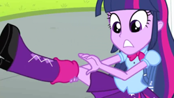 Size: 1366x768 | Tagged: safe, derpibooru import, screencap, twilight sparkle, equestria girls, equestria girls (movie), solo