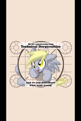 Size: 640x960 | Tagged: safe, artist:inkwell, edit, derpy hooves, pegasus, pony, female, funny, i just don't know what went wrong, mare, technical difficulties, wallpaper, wallpaper edit